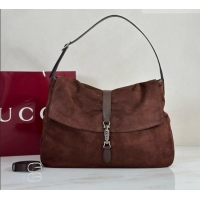 Big Discount Gucci Jackie Flap Large Crossbody Bag A005ZI Brown 2026