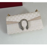 Low Price Gucci Dionysus Medium Shoulder Bag in White GG Canvas 874735 2026