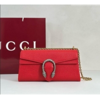 Modern Promotional Gucci Dionysus Medium Shoulder Bag in Red Leather 874735 2026
