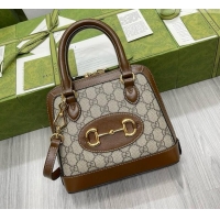Reasonable Price Gucci GG Supreme Horsebit Mini Bag 640716 Brown 2026
