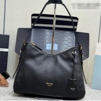 Good Taste Prada Aimée Medium Leather Shoulder Bag 1BC301 Black 2026