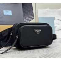 Shop Grade Prada Re-Nylon Belt Bag 1BL010 Black 2026