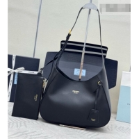 Buy Fashionable Prada Boogie Medium Leather Bag Nappa Leather 1BC300 Black 2026