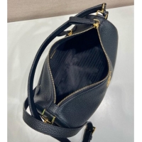 Best Price Prada Medium Leather Shoulder Bag in Grained Calfskin 1BC283 Black 2026