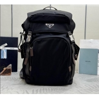 Best Price Prada Speedrock Re-Nylon and Leather Backpack 2VZ123 Black 2026