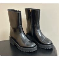 Purchase Chanel Short Boots in Shiny Calfskin 4cm Heel G47353 CH090927 Black 2026