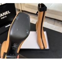 Top Grade Chanel Short Boots in Smooth Calfskin 8.5cm Heel CH090957 Apricot 2026