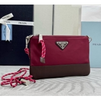 New Style Prada Speedrock Re-Nylon Smartphone Case 2ZT073 Burgundy 2026
