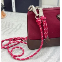 New Style Prada Speedrock Re-Nylon Smartphone Case 2ZT073 Burgundy 2026