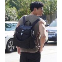 Buy Discount Prada Mens Explore Re-Nylon and Leather Backpack Bag 2VZ118 Black 2026