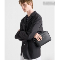 Top Grade Prada Nappa Leather Pouch Bag 1MS017 Black 2026