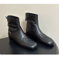 Stylish Chanel Short Boots in Lambskin & Patent Leather CH090981 Black 2026