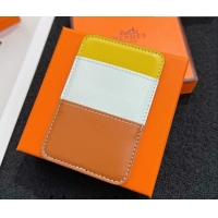 Spot Bulk Hermes MagSafe Card Holder 0317 Brown/Yellow/White 2026