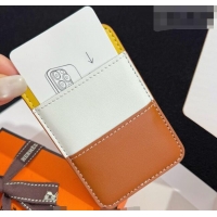 Spot Bulk Hermes MagSafe Card Holder 0317 Brown/Yellow/White 2026