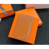 New Discount Hermes MagSafe Card Holder H0317 Brown/Hedgehog 2026