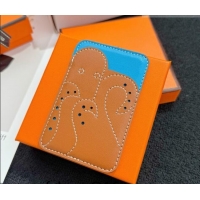 Classic Discount Hermes MagSafe Card Holder H0317 Brown/Blue/Octopus 2026