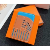 Good Cheap Hermes MagSafe Card Holder 0317 Zebra/Brown/Blue 2026