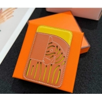 Modern Classic Hermes MagSafe Card Holder 0317 Zebra/Brown/Yellow 2026