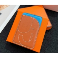 Buy Cheapest Hermes MagSafe Card Holder 0317 Elephant/Brown/Blue 2026