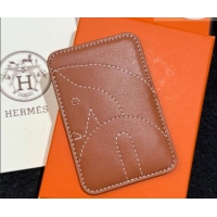 Original Cheap Hermes MagSafe Card Holder 0317 Horse/Brown 2026