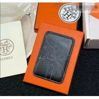 Reasonable Price Hermes MagSafe Card Holder 0317 Horse/Black 2026
