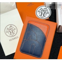 Grade Discount Hermes MagSafe Card Holder 0317 Horse/Blue/Orange 2026