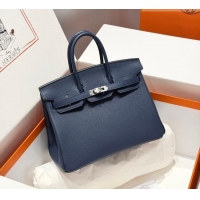 Newly Launched Hermes Birkin Bag 25cm in Togo Leather 0414 73 Saphir Blue 2026