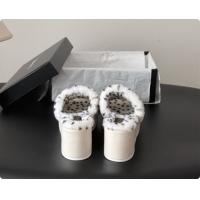 Elegant Chanel Fluffy Wedge Sandals CH091002 White 2026