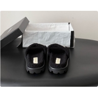 Sumptuous Chanel Fluffy Slide Sandals CH091011 Black 2026