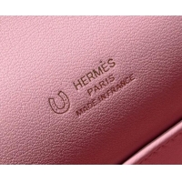 Good Looking Hermes Kelly Pochette Swift Bag 22cm in Cow Leather H0414 Pink/White 2026 (Half Handmade)