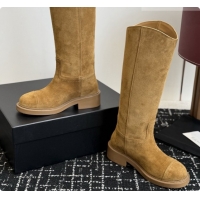 Low Price Chanel High Boots in Suede Calfskin CH091022 Brown 2026
