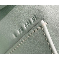 Discount Hermes Kelly Pochette Swift Bag 22cm in Cow Leather 0414 Bubble Green 2026 (Half Handmade)