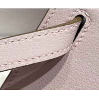 Classic Cheap Hermes Kelly Pochette Swift Bag 22cm in Cow Leather 0414 Dreamy Pink 2026 (Half Handmade)