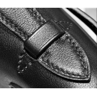 Top Design Hermes Kelly Pochette Swift Bag 22cm in Cow Leather 0414 Black/Gold 2026 (Half Handmade)