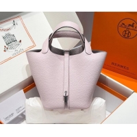 Best Price Hermes Picotin Lock Mini Bag 18cm in Germany and Clemence TC Leather 4056 Dreamy Purple 2026 (Half Handmade)
