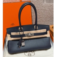 Spot Bulk Hermes Shoulder Birkin Bag in Evercolor Leather 2529 3Y Caban/Silver 2026 (Half-Handmade)