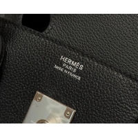 Best Price Hermes Shoulder Birkin Bag in Evercolor Leather 2529 Black/Silver 2026 (Half-Handmade)