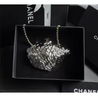Original Cheap Chanel Oyster Minaudiere AS6437 Silver 2026
