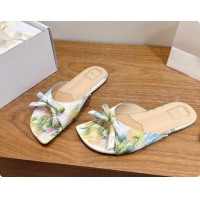 Low Price Dior Dioriviera Bow Slide Sandal D091040 White 2026