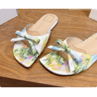 Low Price Dior Dioriviera Bow Slide Sandal D091040 White 2026