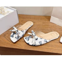 Super Quality Dior Dioriviera Bow Slide Sandal D091041 White 2026