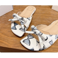 Super Quality Dior Dioriviera Bow Slide Sandal D091041 White 2026
