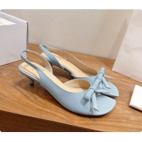 Purchase Dior Heeled Slingback Sandal in Lambskin 3.5cm Heel D091063 Light Blue 2026