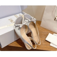 Purchase Dior Heeled Slingback Sandal in Satin 3.5cm Heel D091069 Grey 2026 