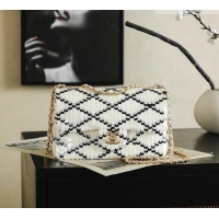 Promotional Chanel Mini Sequins Flap Bag CH091407 White 2026