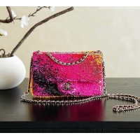 Buy Discount Chanel Mini Sequins Flap Bag CH091412 Rosy 2026