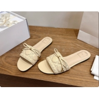 Buy Luxury Dior Cannage Slide in Black Quilted Cannage Lambskin Beige 6091103 2026