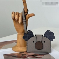 Promotional Fendi Best Friends Forever Card Case in FF Fabric and Grey Leather 66816 Koala 2026