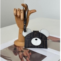 Top Quality Fendi Best Friends Forever Card Case in FF Fabric and White Leather 66816 Teddy Bear 2026
