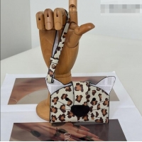 Reasonable Price Fendi Best Friends Forever Card Case in Printed Leather 66816 Leopard 2026